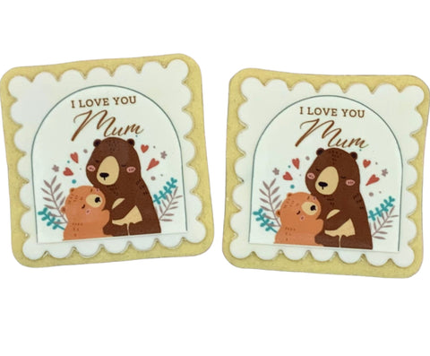 Mother's Day Cookie Mumma and Bear Cookie