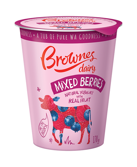 Yoghurt Brownes Dairy-Mixed Berries 170g