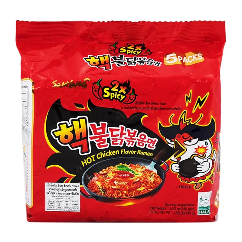 Samyang-2x-Spicy-Hot-Chicken-Ramen-140g*5-Bags/Pack-1