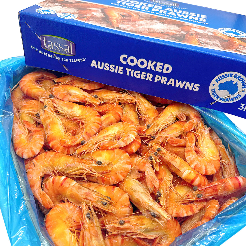 Tassal-Frozen-Cooked-Australian-Black-Tiger-Prawns-Large-Size-16/20---3kg-1