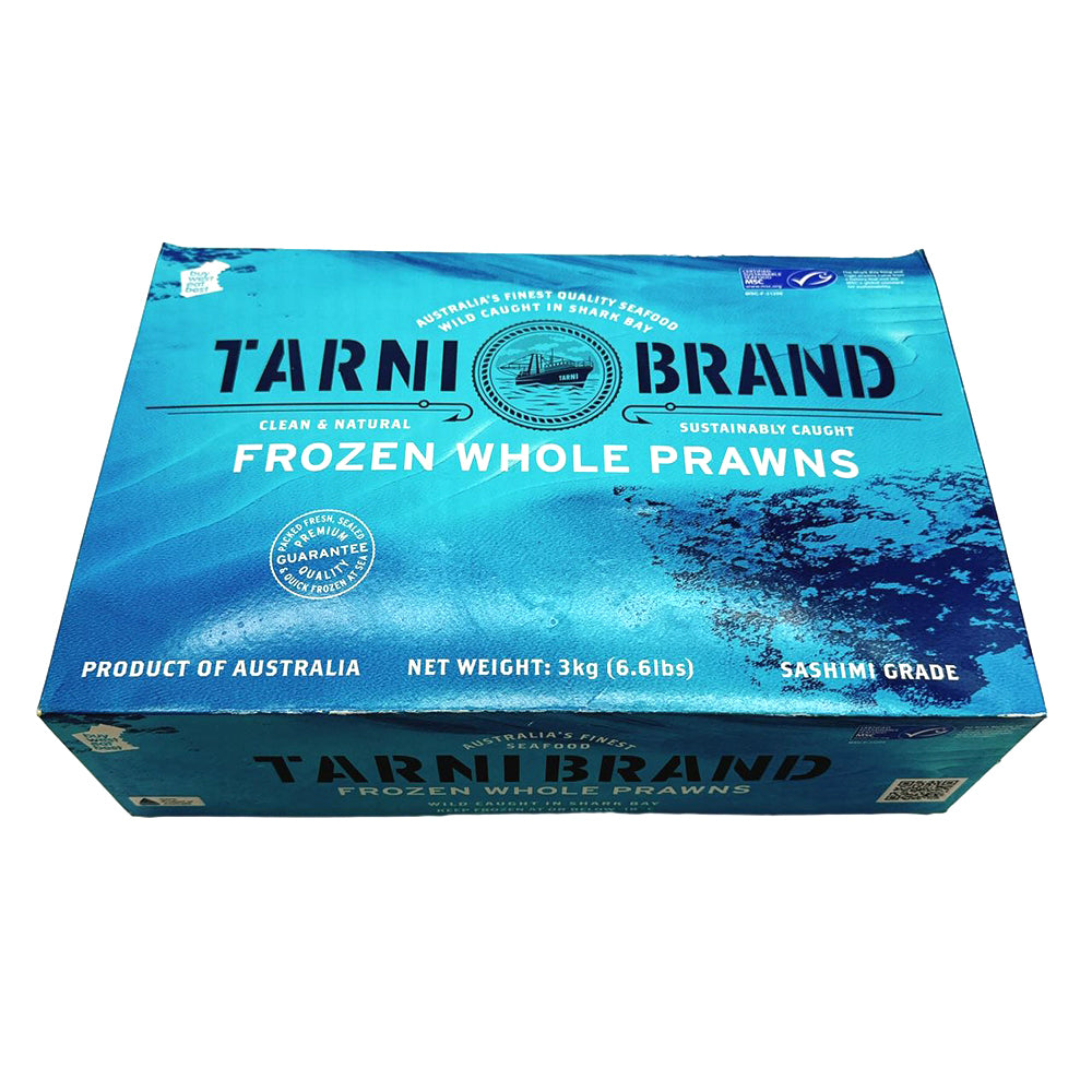 Tarni-Brand-Sashimi-Grade-Raw-Brown-Tiger-Prawns-Size-16/20---3kg-1