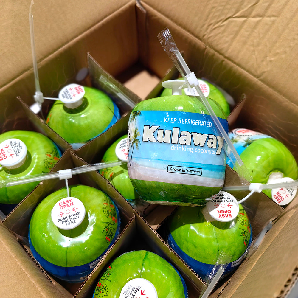 Kulaway-Easy-Open-Young-Coconuts---White-Box,-9-piece-(Full-Case)-1