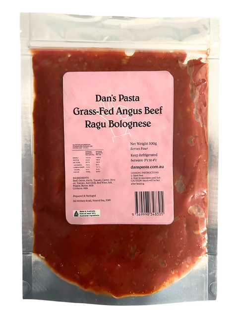 Dans Pasta Angus Beef Ragu Bolognese 500ml